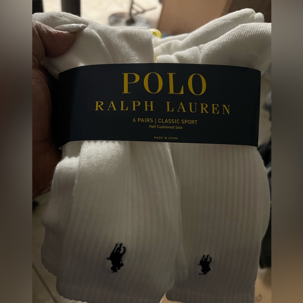 Classic White Polo Socks